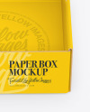 Opened Paper Box Mockup