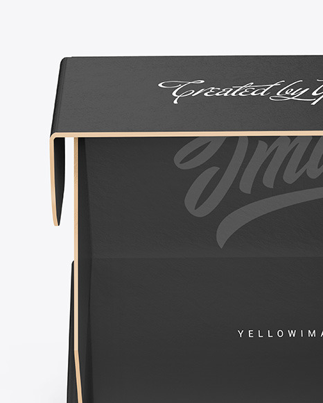 Opened Paper Box Mockup