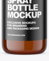 Amber Glass Spray Bottle Mockup