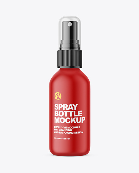 Plastic Spray Bottle Mockup