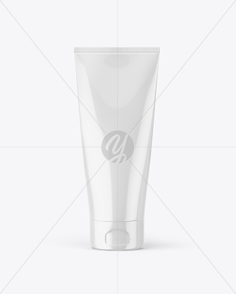 Glossy Cream Tube Mockup