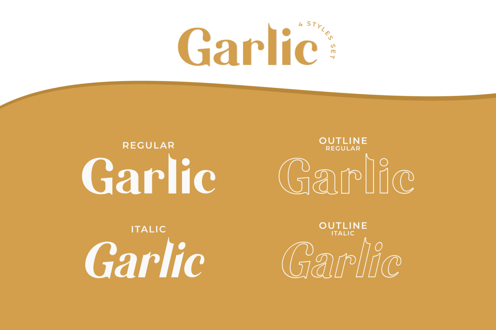 Garlic / Elegant Font Garlic / Elegant Font