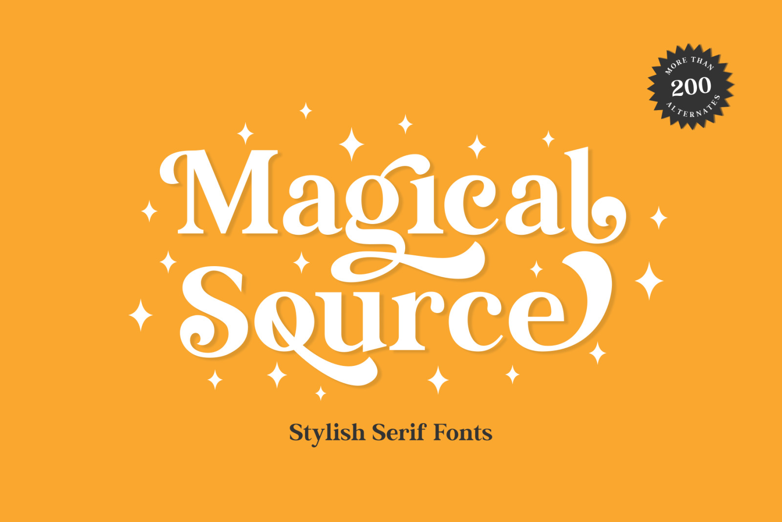 Magical Source - Stylish serif font Magical Source - Stylish serif font