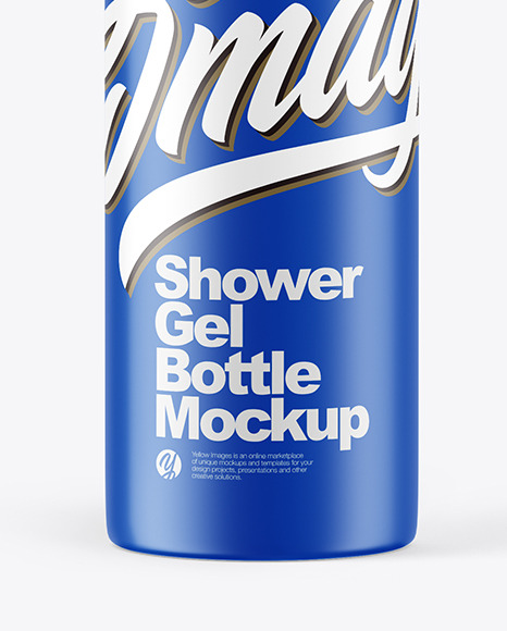 Matte Shower Gel Bottle Mockup