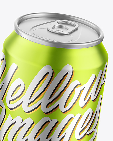 Matte Metallic Drink Cans Mockup