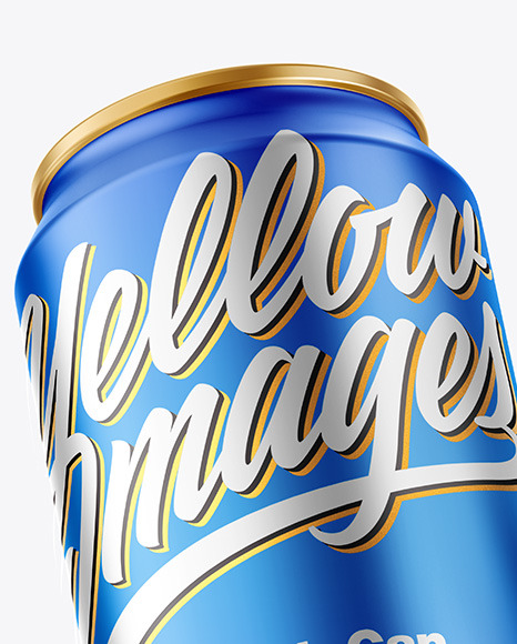 Matte Metallic Drink Cans Mockup