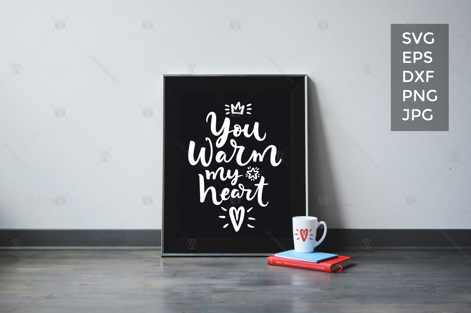 You warm my heart Vector quote