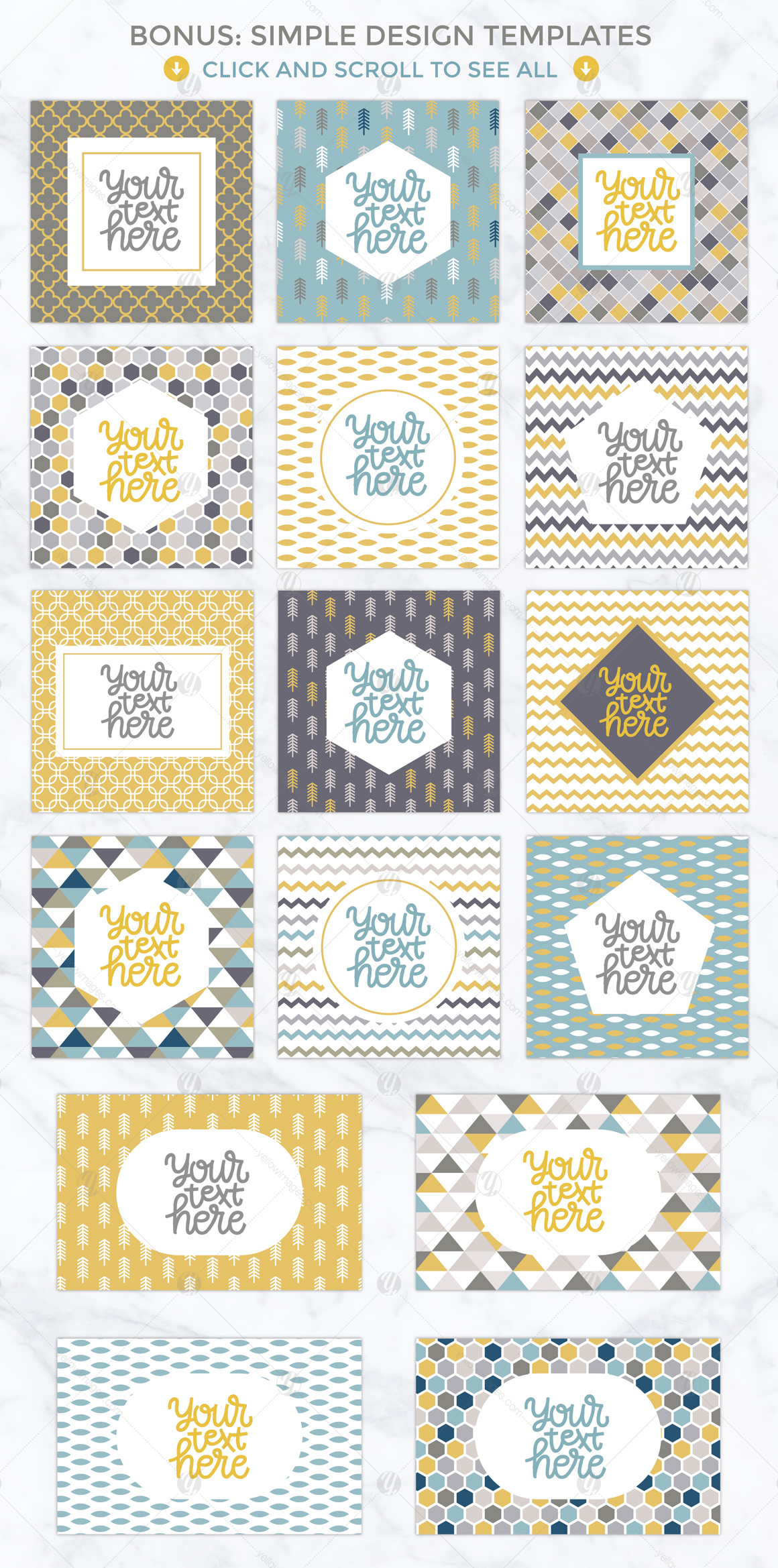 26 Vector Patterns in trendy colors