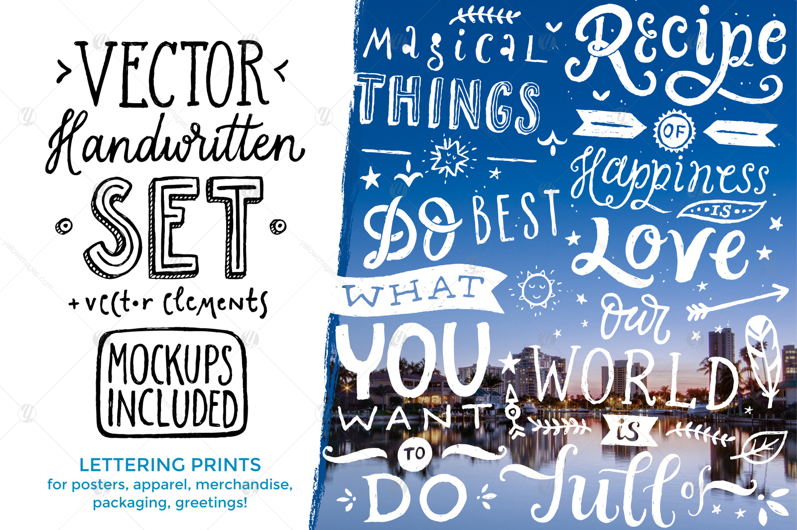 Vector Handwritten Set