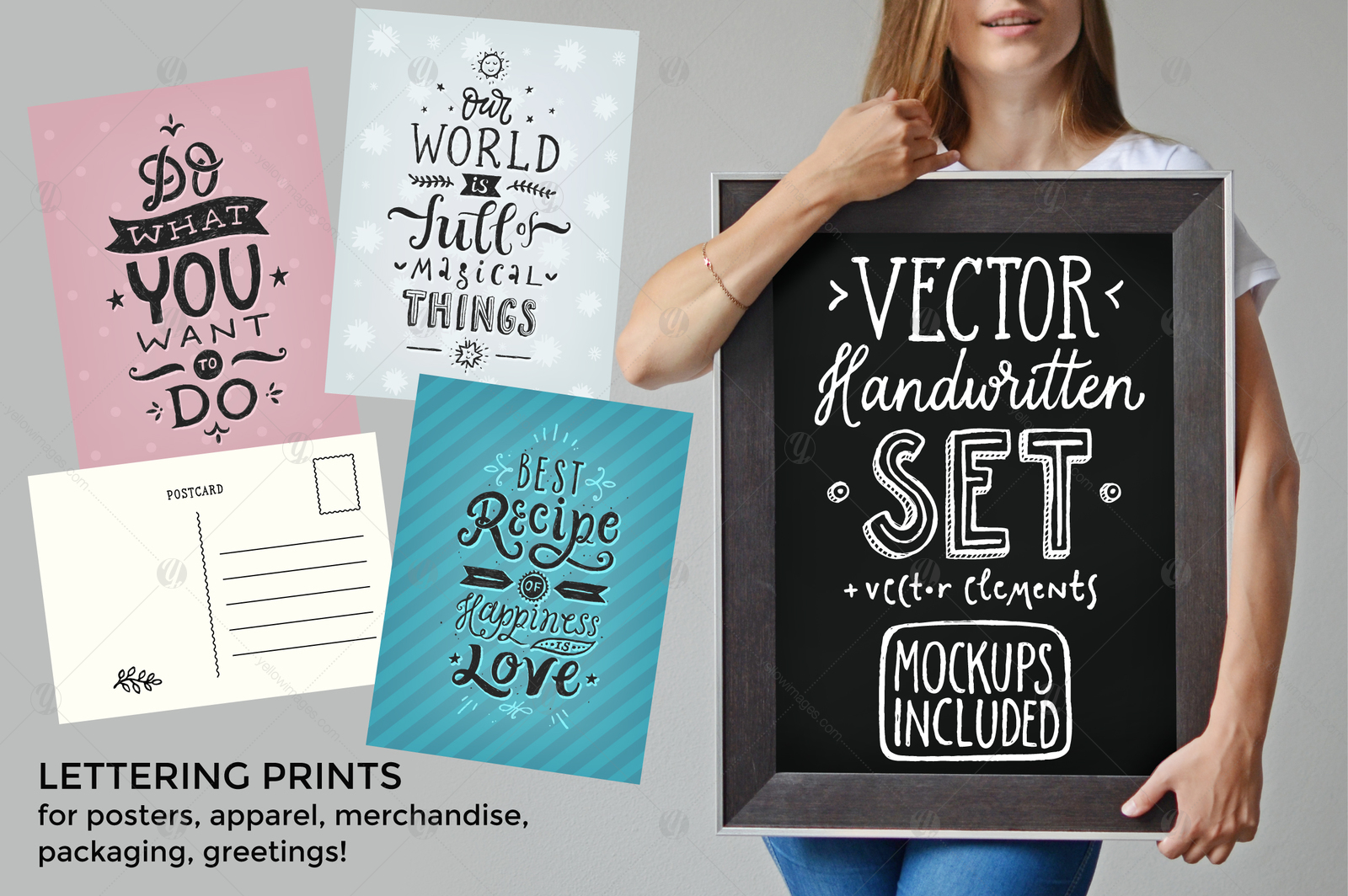 Vector Handwritten Set