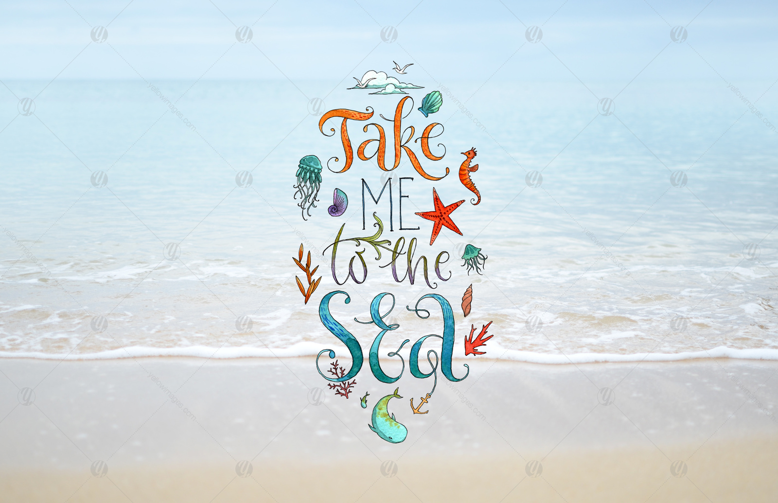 8 Watercolor Lettering Set 8 Watercolor Lettering Set