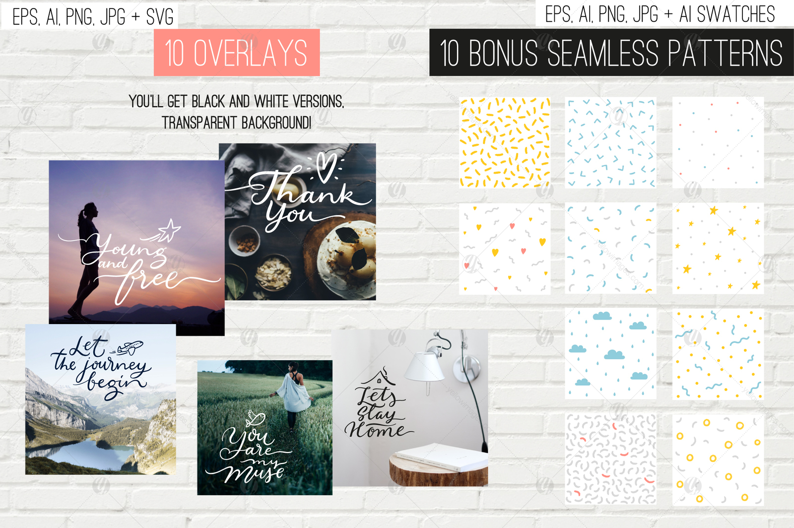 10 overlays, cards and tags