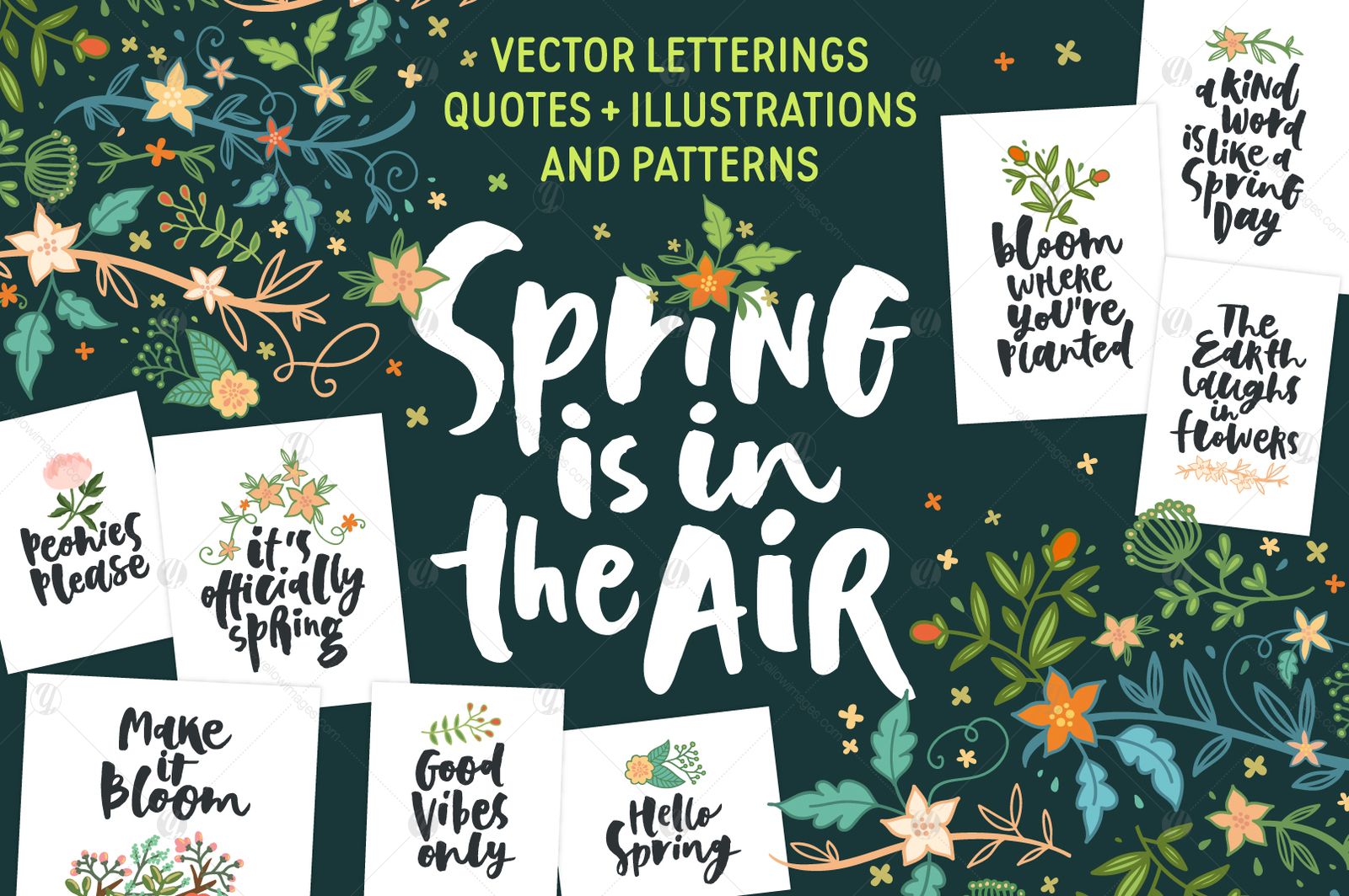 Spring! Letterings+graphics+patterns Spring! Letterings+graphics+patterns