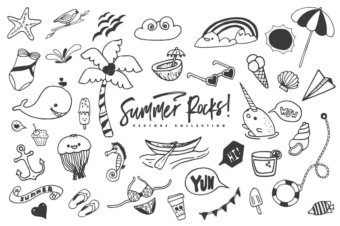 Summer Rocks! Vectors Collection