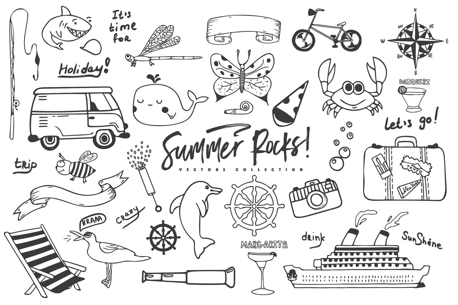 Summer Rocks! Vectors Collection