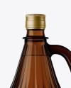 3L Amber Glass Bottle With Handle Mockup