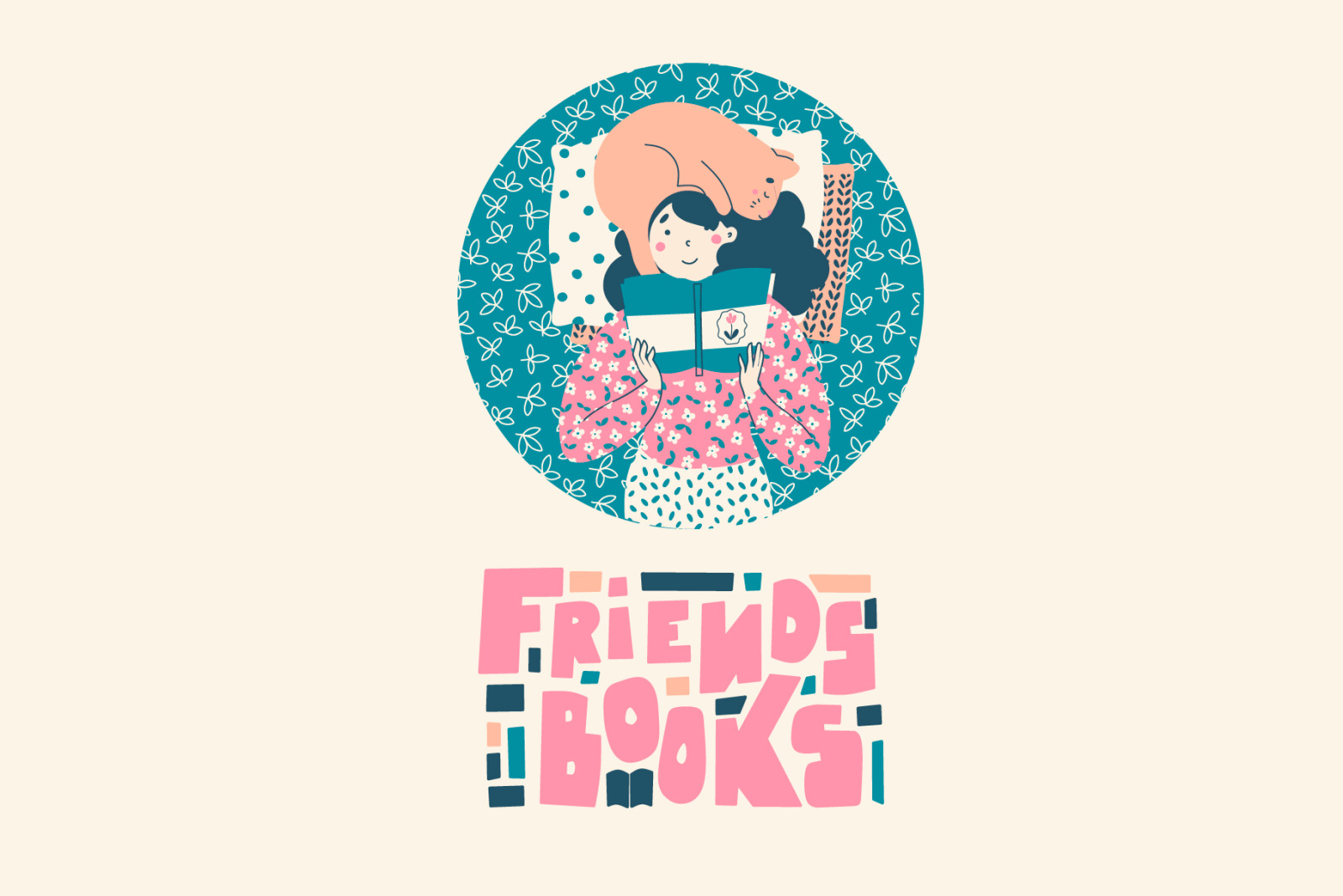 Literature Fans - cute illustration Literature Fans - cute illustration