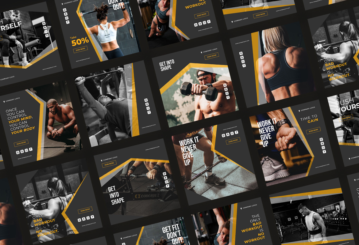 Sport Instagram Ads Post and Story Template