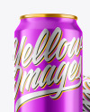 Glossy Metallic Drink Cans Mockup