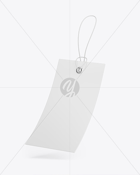 Matte Hang Tag Label Mockup