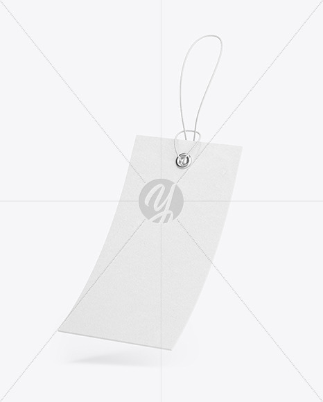 Textured Hang Tag Label Mockup