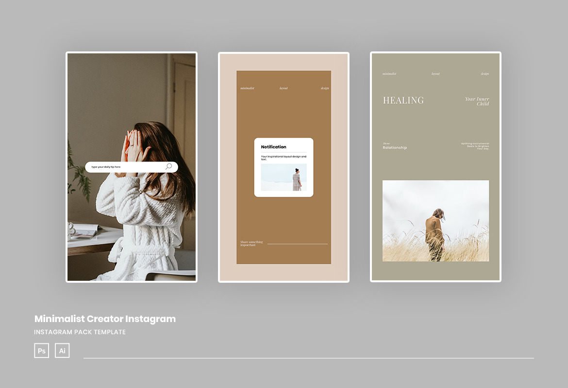 Minimalist Creator Instagram Ads Post and Story Minimalist Creator Instagram Ads Post and Story