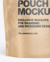 Kraft Paper Stand-up Pouch Mockup