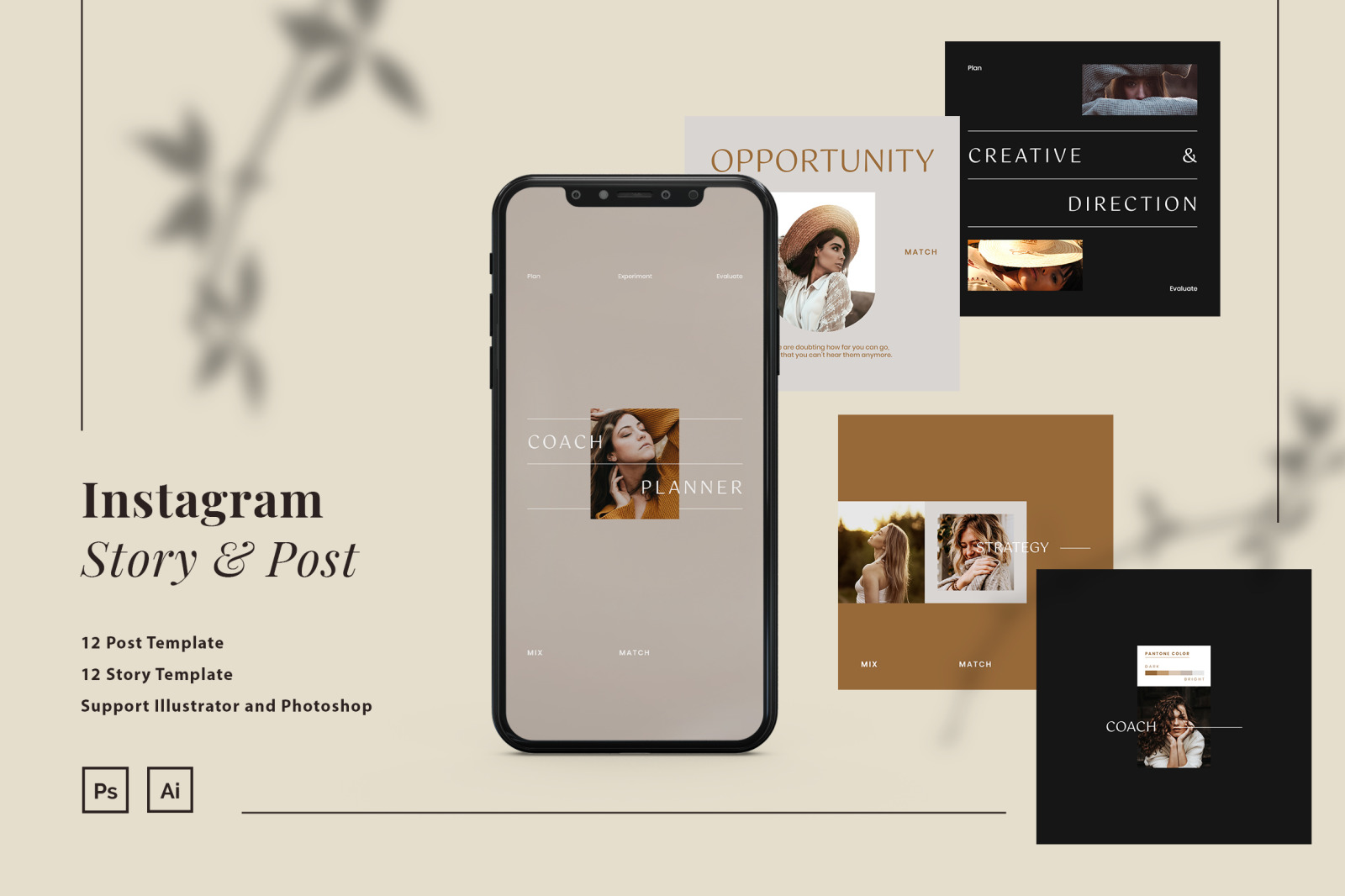 Instagram Activity Coach Planner Post and Story