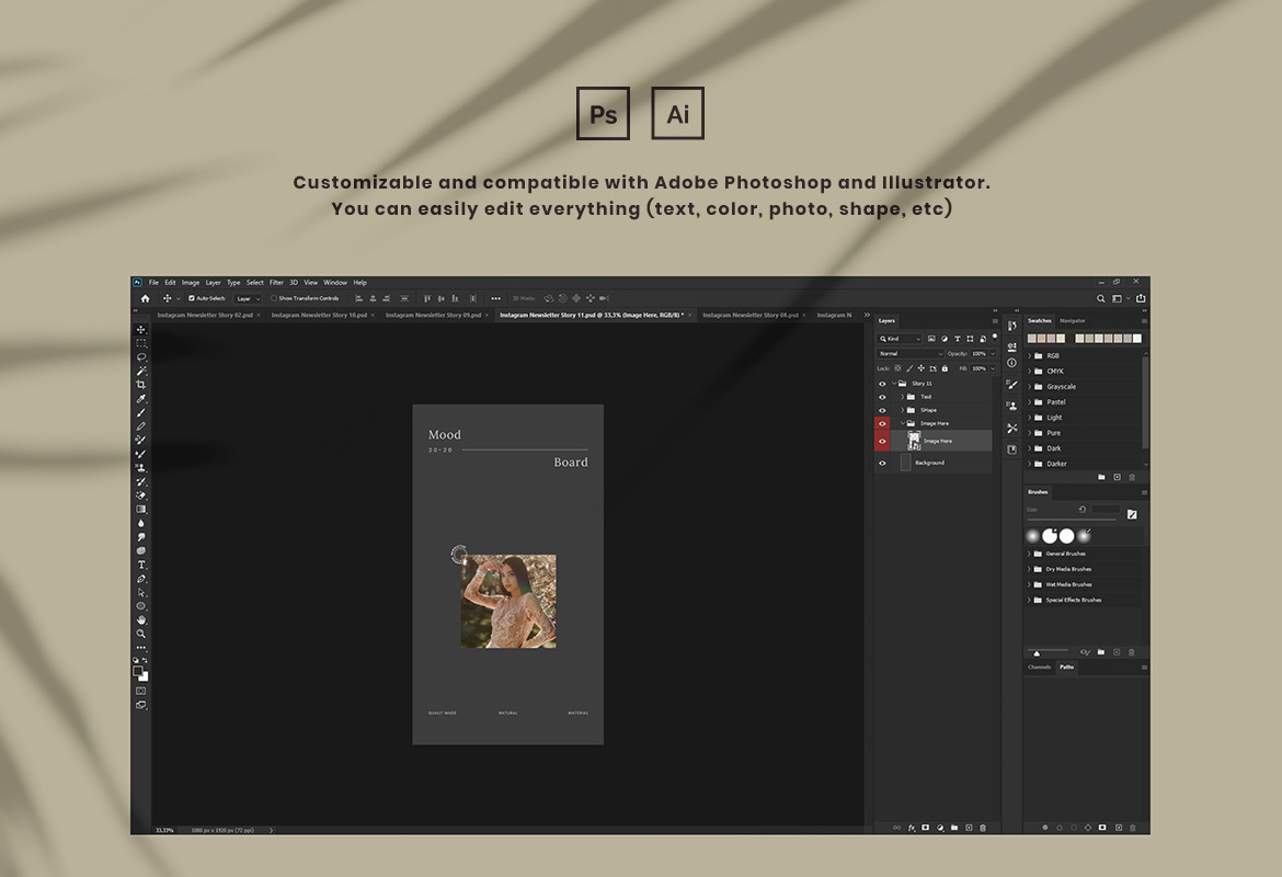Minimalist Instagram Newsletter Template Minimalist Instagram Newsletter Template