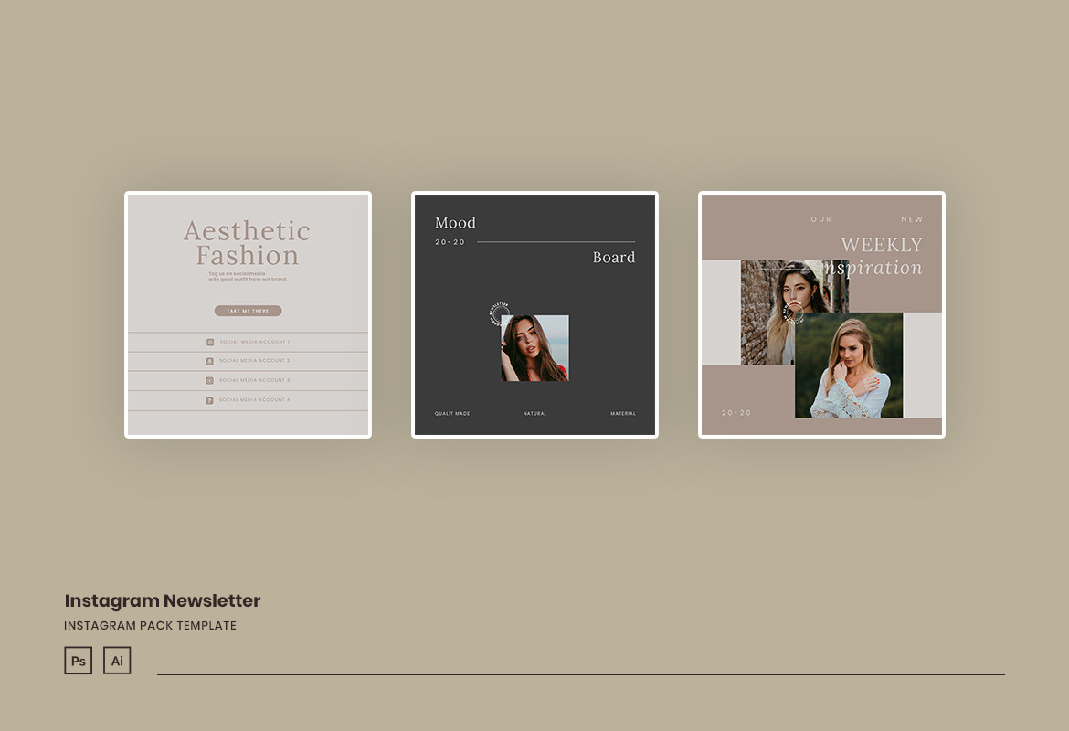 Minimalist Instagram Newsletter Template Minimalist Instagram Newsletter Template