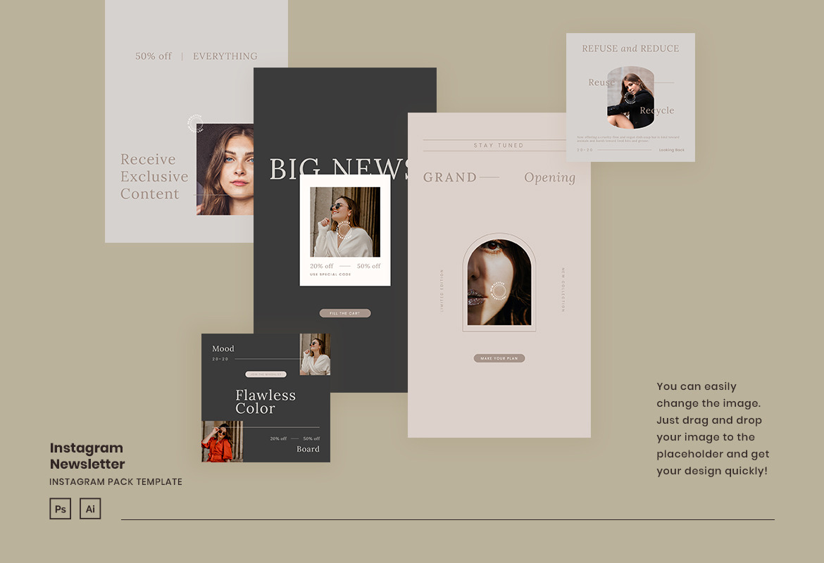 Minimalist Instagram Newsletter Template Minimalist Instagram Newsletter Template