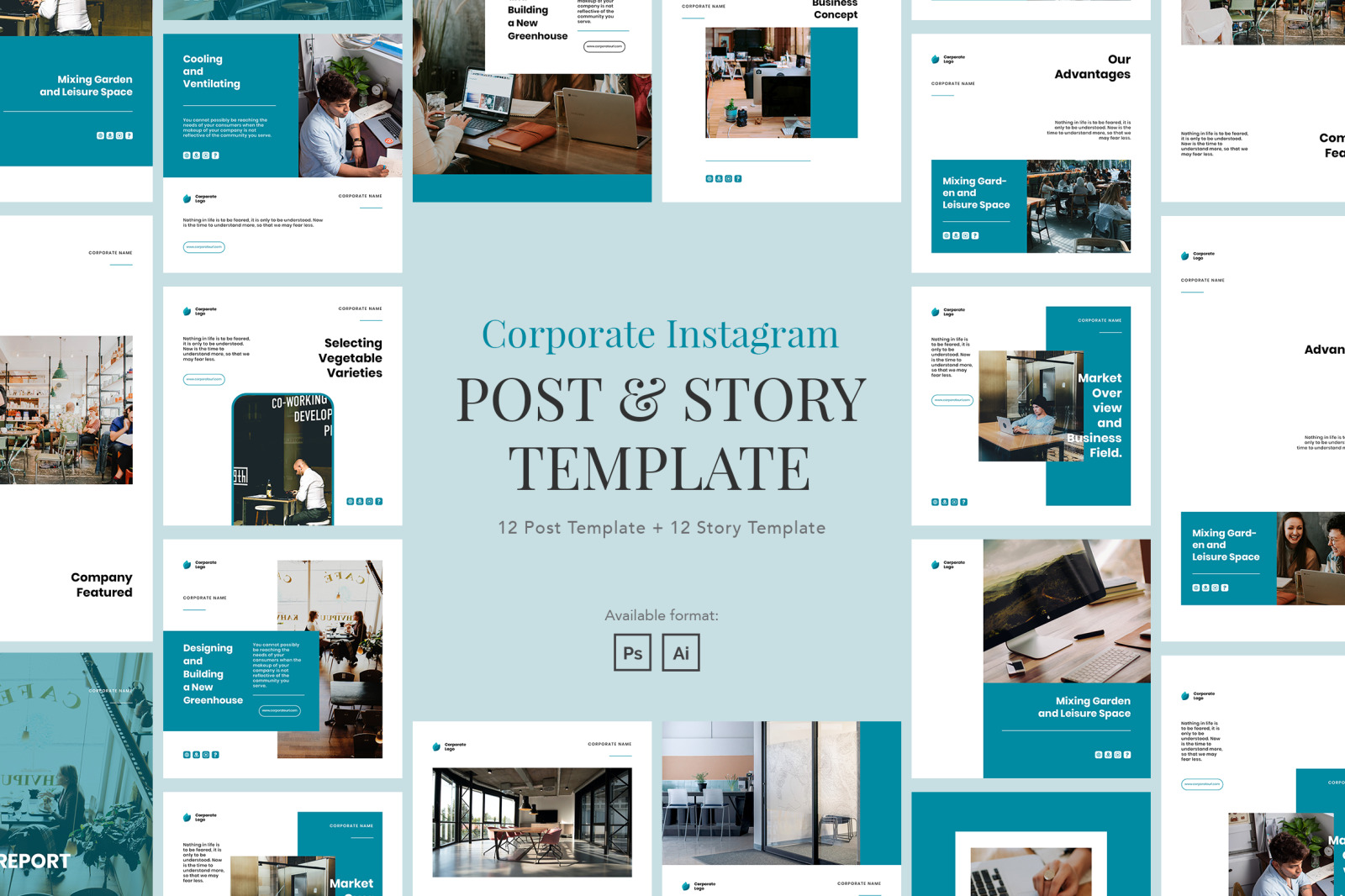 Elegant Corporate Instagram Template Elegant Corporate Instagram Template