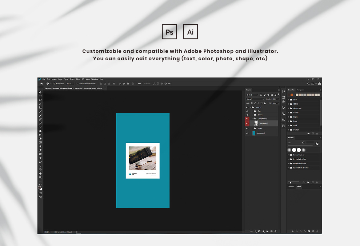Elegant Corporate Instagram Template Elegant Corporate Instagram Template