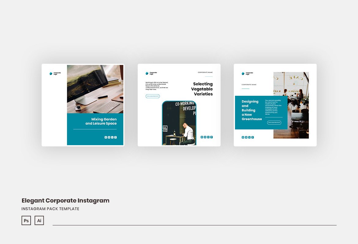 Elegant Corporate Instagram Template Elegant Corporate Instagram Template