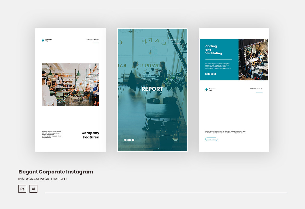 Elegant Corporate Instagram Template Elegant Corporate Instagram Template