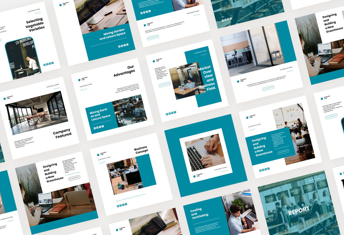 Elegant Corporate Instagram Template Elegant Corporate Instagram Template