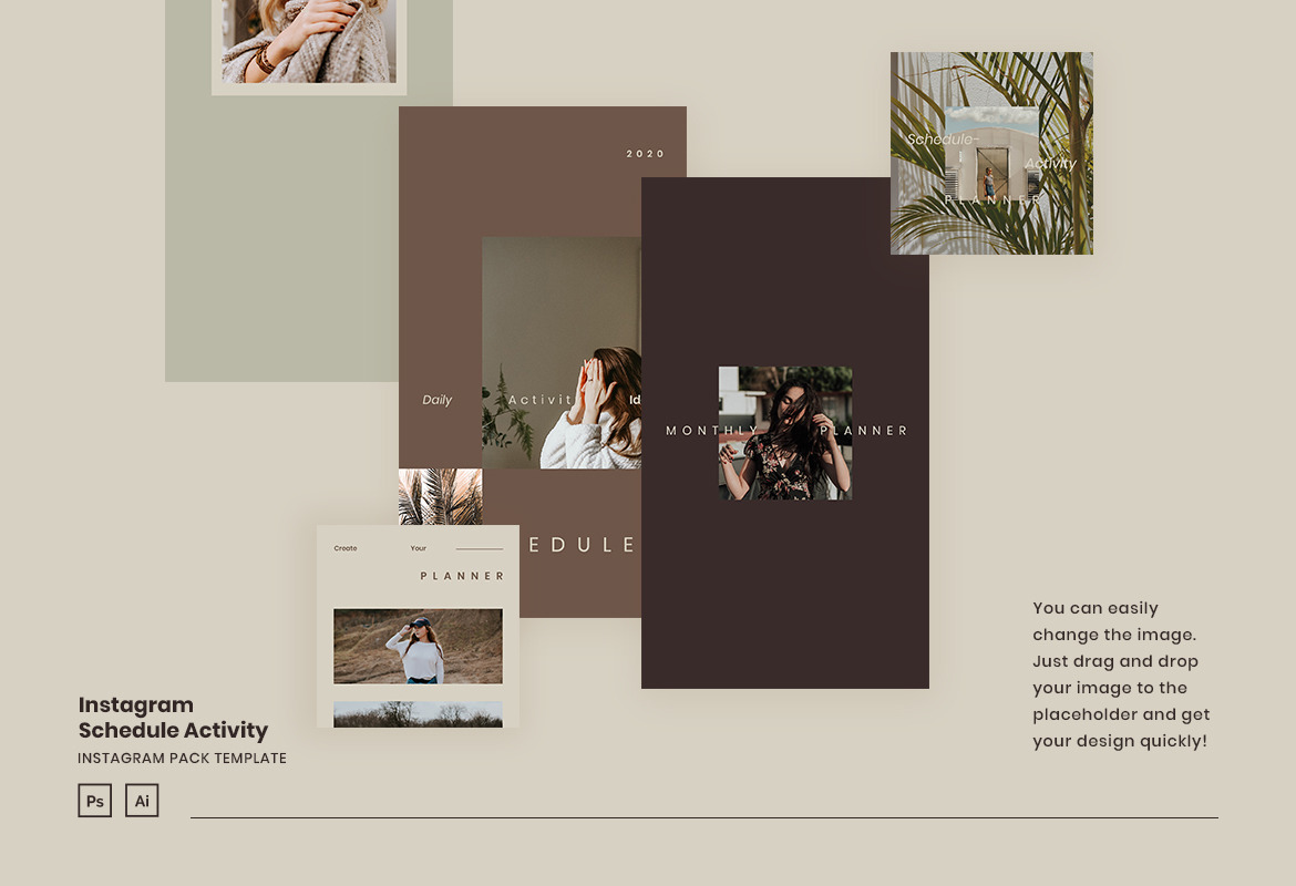 Instagram Schedule Activity Planner Template Instagram Schedule Activity Planner Template
