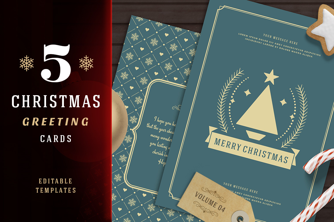 5 Christmas Greeting Cards