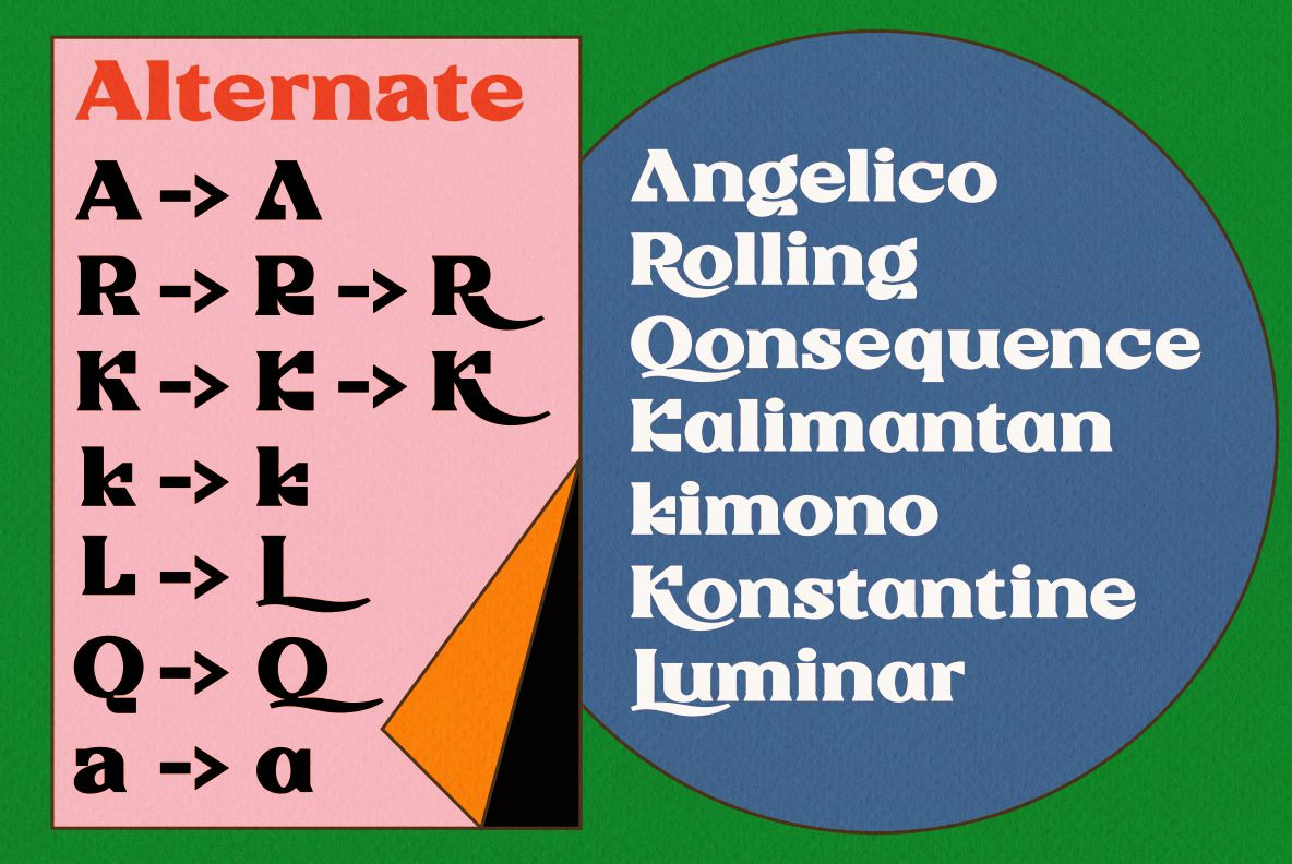 Rigeko - Unique Retro Display Font Rigeko - Unique Retro Display Font