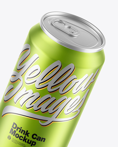 Matte Metallic Drink Cans Mockup