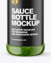 Pesto Sauce Bottle Mockup