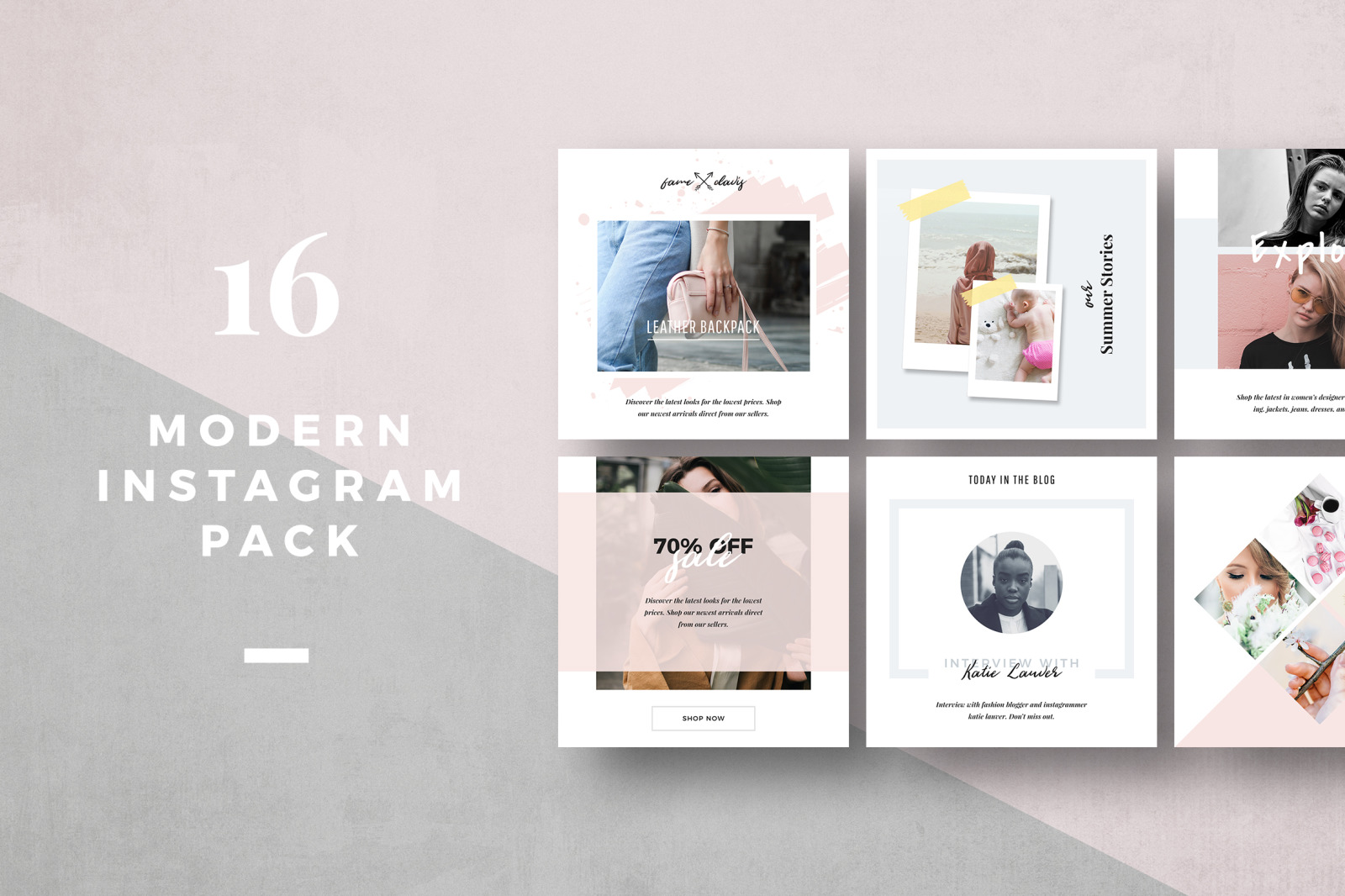 Modern Instagram Pack Modern Instagram Pack