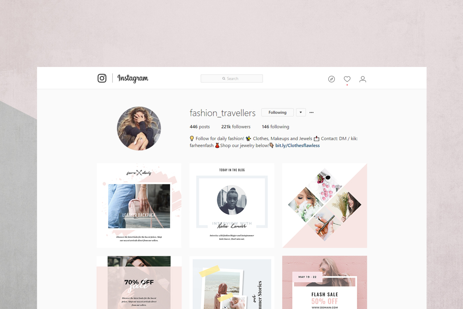 Modern Instagram Pack Modern Instagram Pack