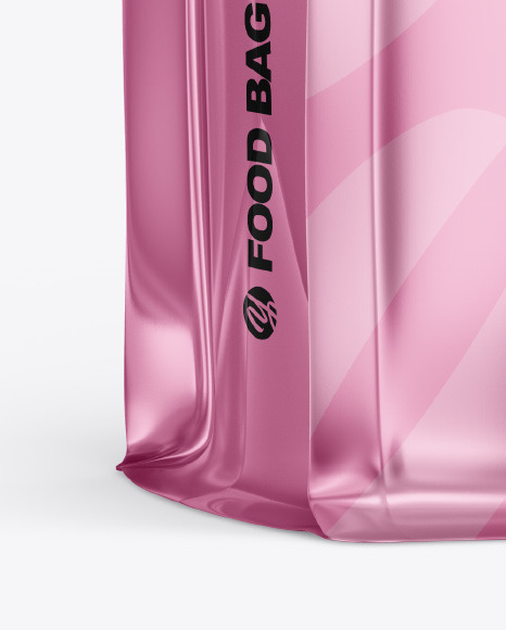 Metallic Food Bag Mockup