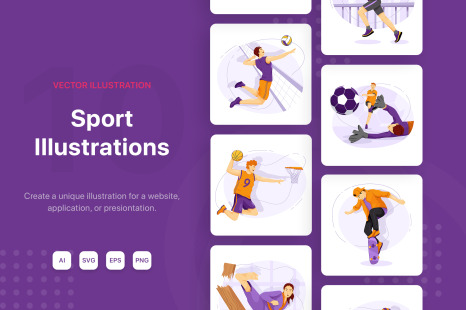 M145_Sport Illustrations - Exercise