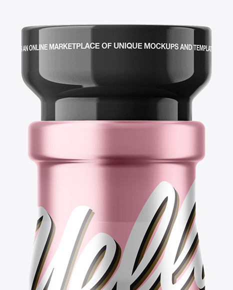 Metallic Bottle Mockup