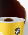 Paper Coffee Cup w/ Spilled Coffee Mockup