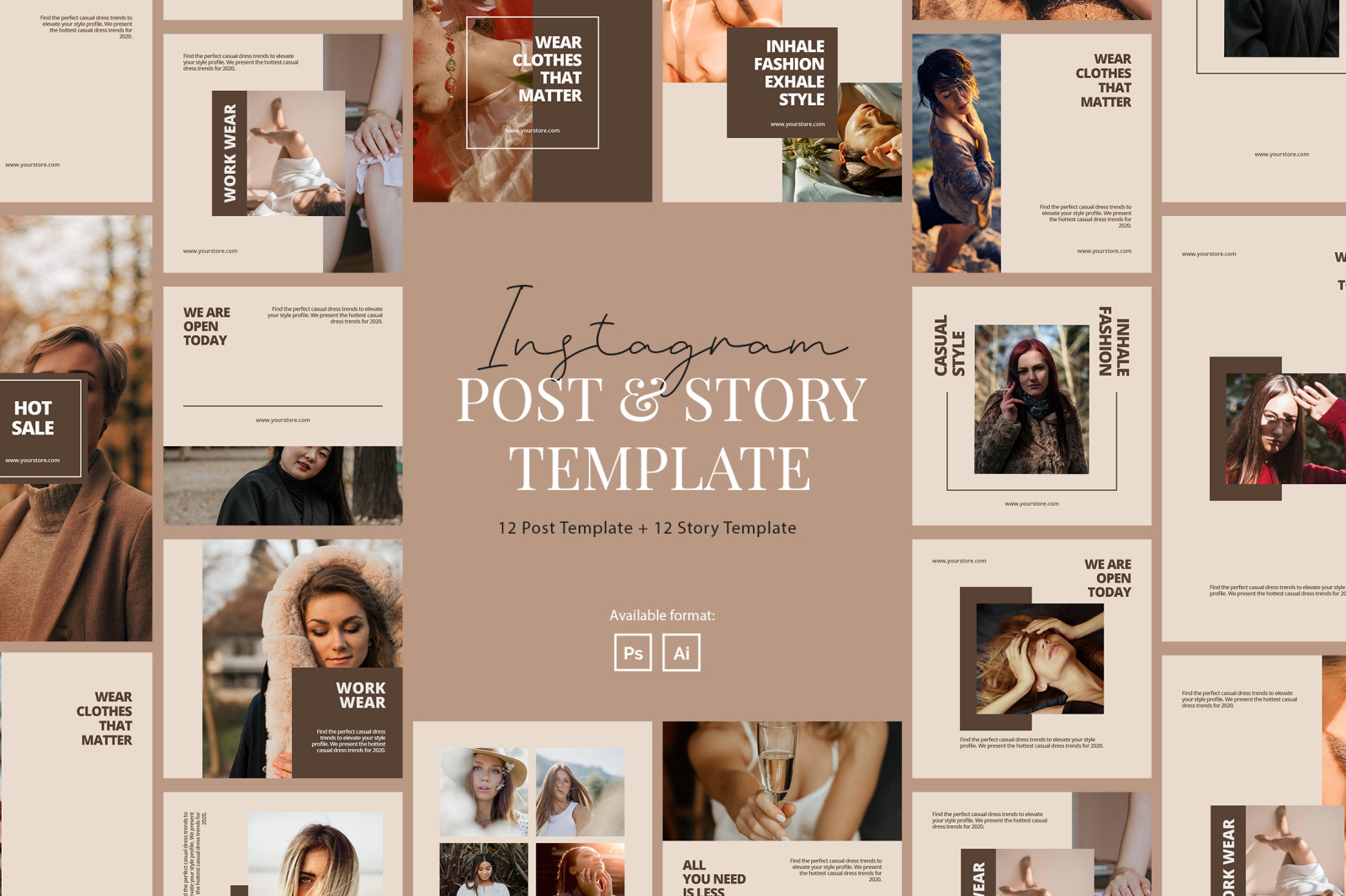 Elegant Beauty Company Instagram Template Elegant Beauty Company Instagram Template