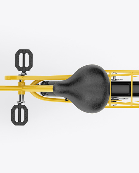 Cargo Bike Mockup - Top View Cargo Bike Mockup - Top View