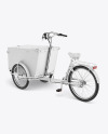 Cargo Bike Mockup - Back Left Half Side View